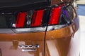 Auto show Ã¢â¬â Peugeot 4008 automobile tail light close-up